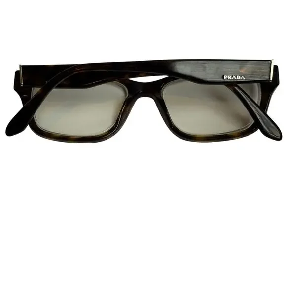 Prada Womens Tortoise Eyeglass Frame VPR 24R Brown Gold 52-16-140 Made in Italy